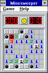 Versiunea jocului Minesweeper pe Windows 3.1